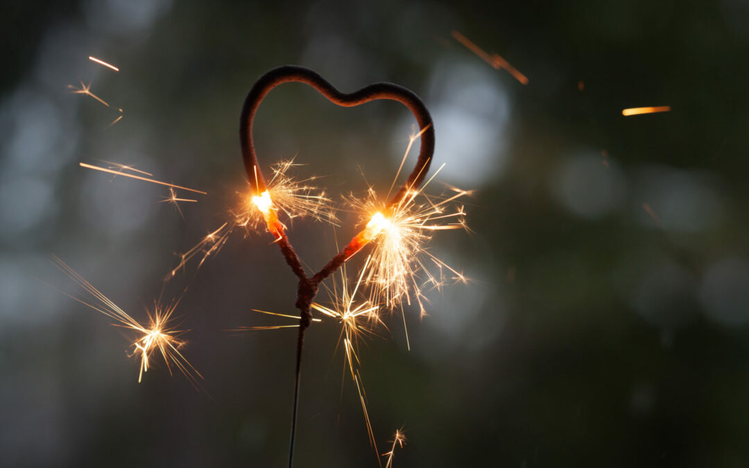 Heart shape sparkler