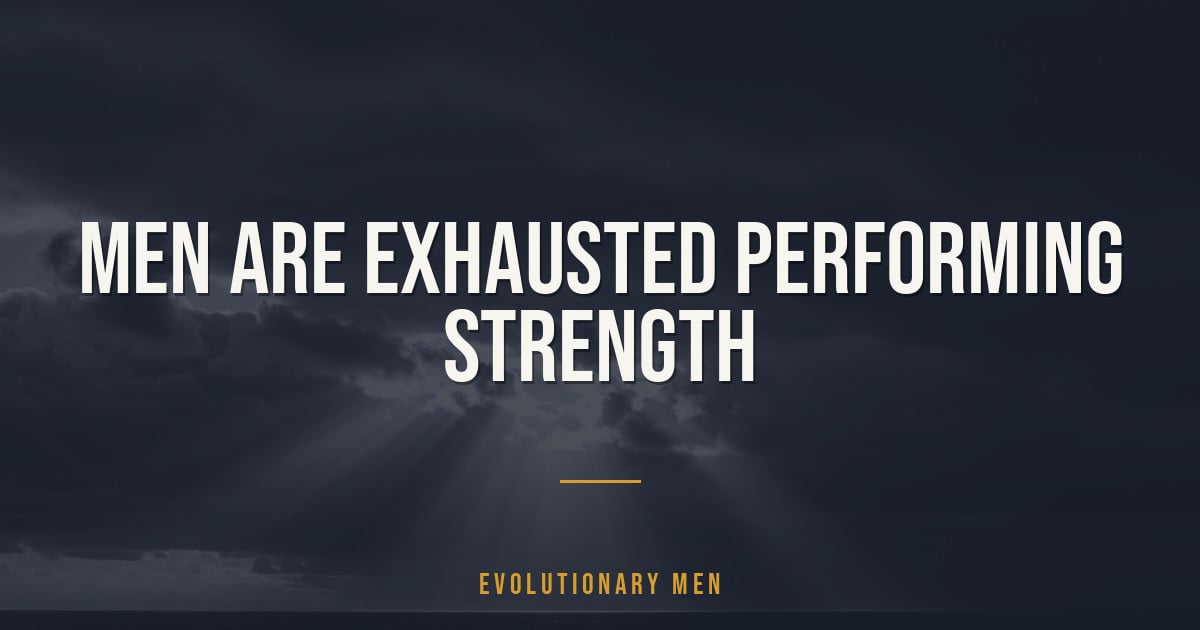 Men Are Exhausted Performing Strength